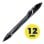 Bolígrafo BIC Gel-ocity Quick Dry Rétactable Clip Noir 0,7mm/12 pièces