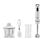 Batidora de mano Orbegozo BT 2690 1000W Acero Inoxidable Vaso 0,8L Turbo Blanco