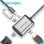 Conversor Vention TFAHB USB-C a HDMI/VGA/USB3.0/PD 87W 5Gbps 15cm Gris