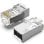 Conector RJ45 Vention IDAR0 Cat5e FTP Macho Modular Blindado Pack 50 Unidades Transparente/Plata