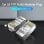 Conector RJ45 Vention IDAR0 Cat5e FTP Macho Modular Blindado Pack 50 Unidades Transparente/Plata