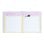 Agenda escolar día página tapa dura 14x16cm 11 meses multilingüe con pegatinas y bolsillo