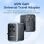 Cargador de Pared Universal Vention FJFB0 65W GaN 2xUSB-C 2xUSB-A 4 Enchufes Intercambiables Negro