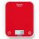 Báscula de Cocina Tefal Optiss Roja 5kg Precisión 0.5g Vidrio Templado LCD Táctil