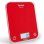 Báscula de Cocina Tefal Optiss Roja 5kg Precisión 0.5g Vidrio Templado LCD Táctil