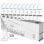 Cable Lightning Tech One Tech Basik TEC2952 2,4A 1m Blanco Pack 10 Unidades Refuerzo Antitorsión