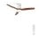 Create Wind Calm Ventilador de Techo Con Motor DC y Mando 132cm 40W Madera