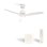 Create Wind Stylance Ventilador de Techo Con Motor DC ,Luz y Controlador de pared + Mando 40w Blanco