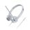 Auricular Lenovo 100 Stereo Analogue Headset Micrófono Giratorio Plata/Oficina