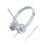 Auriculares Lenovo 100 Stereo Analogue con cable jack analógico para oficina Plata