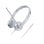 Auricular Lenovo 100 Stereo Analogue Headset Micrófono Giratorio Plata/Oficina