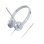 Auriculares Lenovo 100 Stereo Analogue con cable jack analógico para oficina Plata
