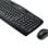 Tastatur Logitech MK330 Wireless Full-Size QWERTY mit Maus Schwarz