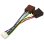 Adaptador ISO Alpine 2x Conectores de Coche a Conector Radio 15cm Negro RoHS