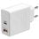 USB Doppel PD Ladegerät 45W Weiß USB Ladegerät USB Typ C USB Typ A