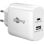 USB Doppel PD Ladegerät 45W Weiß USB Ladegerät USB Typ C USB Typ A