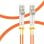 Cable fibra óptica Goobay 96133 LC-LC Dúplex Multimodo 2m 50/125µm Naranja