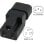 Adaptador Alimentacion C14 Macho A Nema 5-15r  Negro