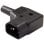 Conector Alimentacion C14 Iec Acodado Macho  Negro