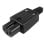 Conector Alimentacion C15 Hembra  Negro 10 A