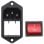 Conector Alimentacion Iec320 C14 Ac 250v 10a  Rojo