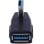 Adaptador Usb 3.0 Macho A Hembra Acodado Izquierdo  Negro