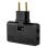 Adaptador Enchufe Plano De Toma De Pared  Negro 10 A