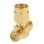 Adaptador Triple T Rf Sma Macho A 2x Sma  Dorado