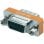 Adaptador Null-modem Db9 Hembra-hembra  Gris
