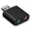 Adaptador Usb Tarjeta Sonido Microfono Auricular  Negro