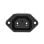 Conector De Alimentacion C13 Ac Hembra  Negro 10 A