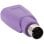 Adaptador Usb A Ps2 Para Teclado  Morado