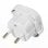 Adaptador De Enchufe De Uk A Enchufe Europeo  Blanco