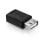 Adaptador Mini Usb Hembra A Usb Tipo A Hembra  Negro