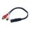 Cable Audio Estereo 2x Rca Hembra - Jack 3.5mm Hembra 0.25 M Negro