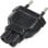 Adaptador De Enchufe Iec-60320 C7 A Bipolar  Negro