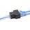 Adaptador Divisor De Red 1 Rj45 A 2rj45  Negro