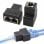 Adaptador Divisor De Red 1 Rj45 A 2rj45  Negro