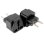 Adaptador Enchufe De Uk-us-au-asia A Enchufe Europeo  Negro