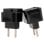 Adaptador Enchufe De Uk-us-au-asia A Enchufe Europeo  Negro