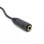 Cable Alargador Jack 3.5 Mm Acodado Dorado 0.50 M Negro
