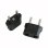 Adaptador De Enchufe De Eeuu A Enchufe Europeo 2  Negro