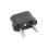 Adaptador De Enchufe De Eeuu A Enchufe Europeo 2  Negro