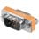 Adaptador Null-modem Db9 Macho-macho  Gris