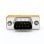 Adaptador Null-modem Db9 Macho-macho  Gris