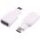 Adaptador Usb 3.0 Tipo A Hembra A Usb Tipo C Macho  Blanco