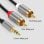 Cable Audio Estereo Jack 3.5 Macho - 2x Rca Macho Pro 5 M Negro