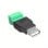 Conector Usb Hembra Terminal De Tornillo 5 Pin  Negro