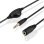 Cable Alargador De Audio Con Control De Volumen 1 M Negro