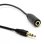 Cable Alargador De Audio Con Control De Volumen 1 M Negro